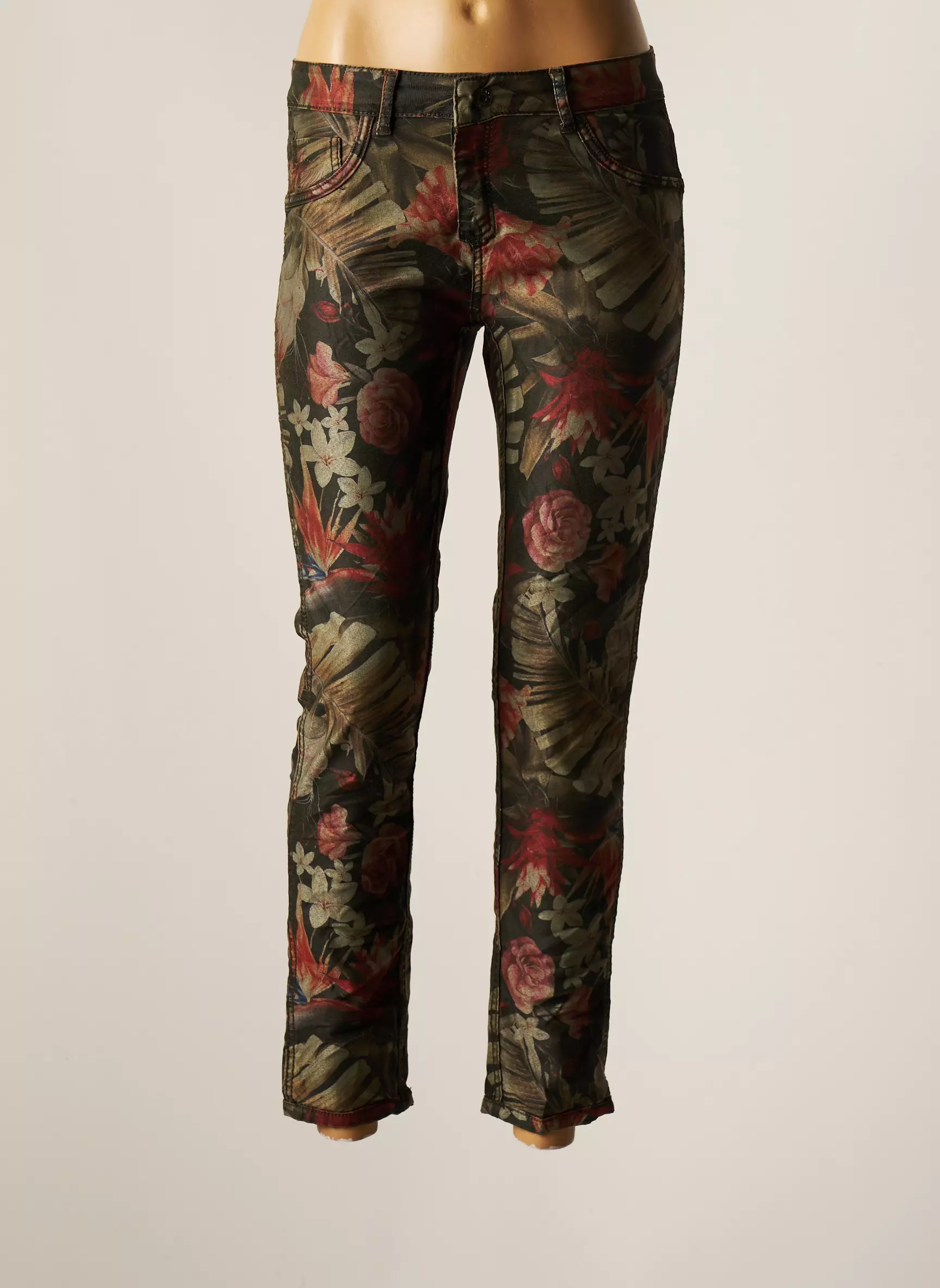 Onado Pantalons Slim Femme couleur vert
