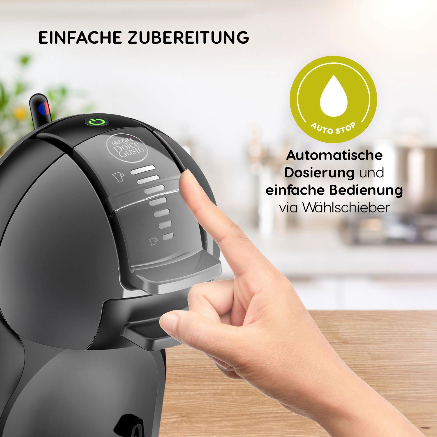 NESCAFÉ® Dolce Gusto® Kapselmaschine KP1208 Mini Me, samtige Crema, Play & Select-Funktion, automatische Abschaltung