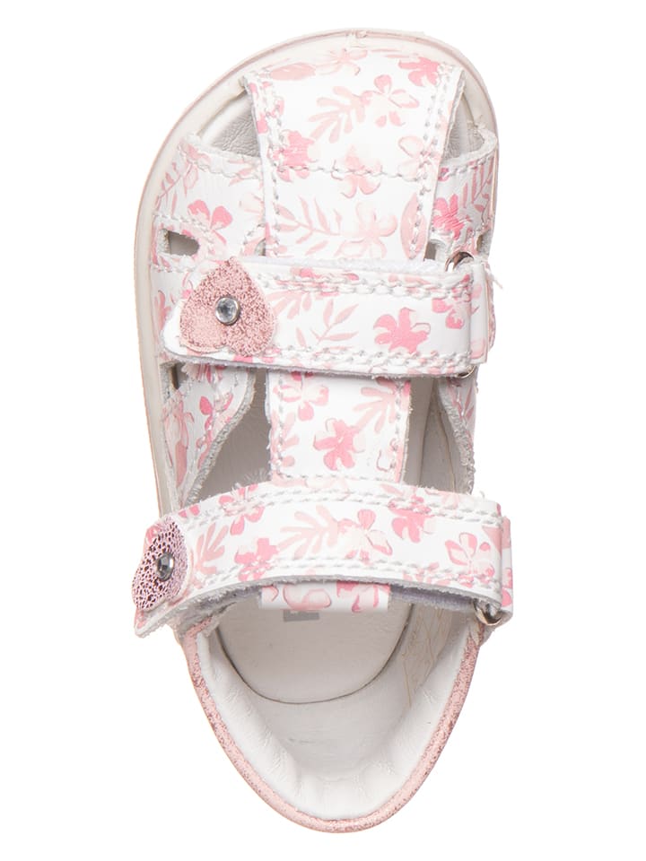 Primigi Leder-Halbsandalen in Weiß/ Rosa günstig kaufen