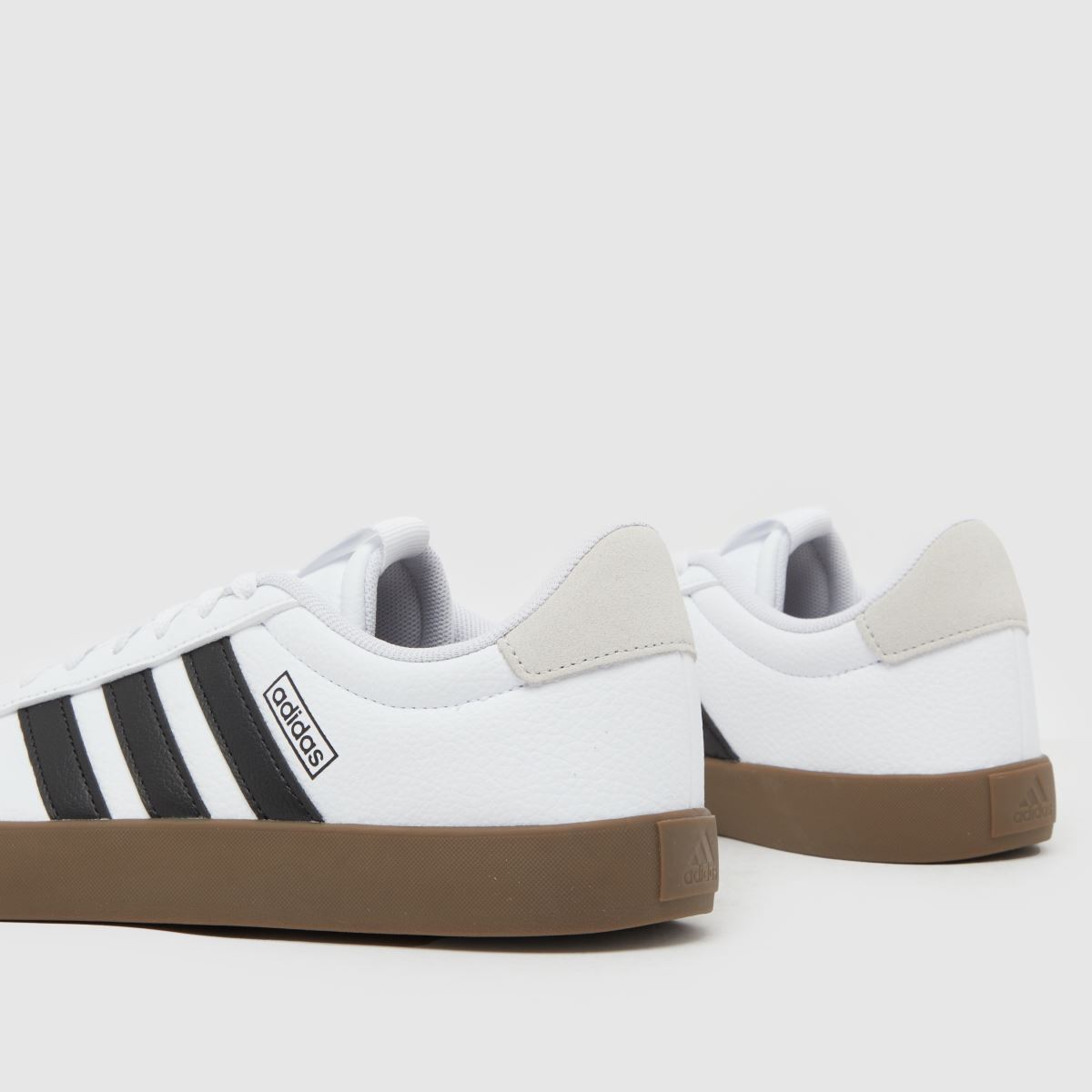 adidas vl court 3.0 träningsskor i vitt och svart