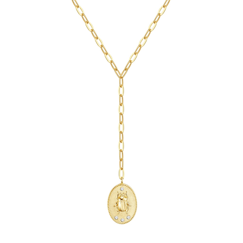 Glanzstücke München Collier en argent Argent sterling Oxyde de zirconium (CZ) en Or jaune collier