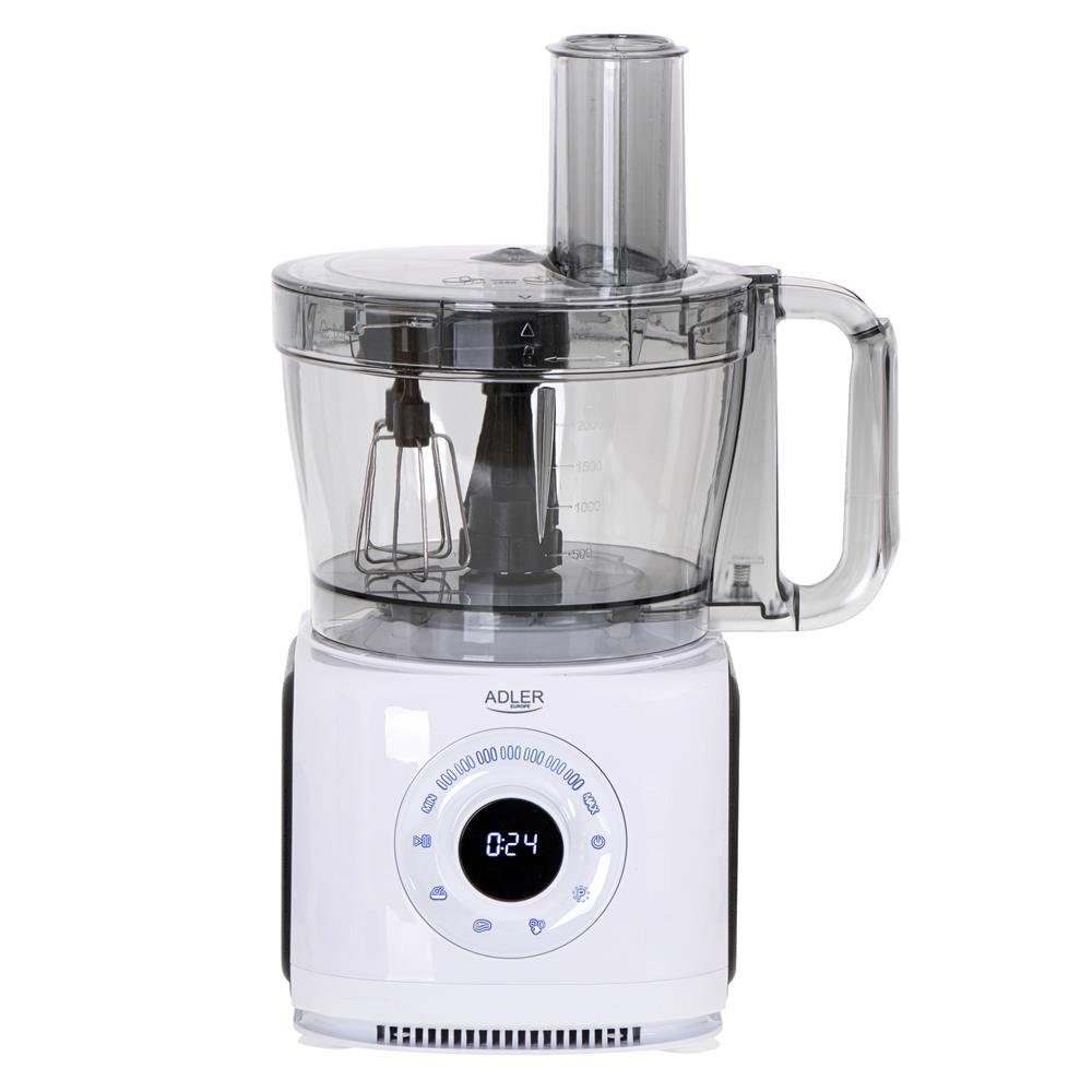 Adler Küchenmaschine AD 4224, 2000W, 3,5L, 12in1 Multifunktionales Küchengerät mit LCD-Anzeige