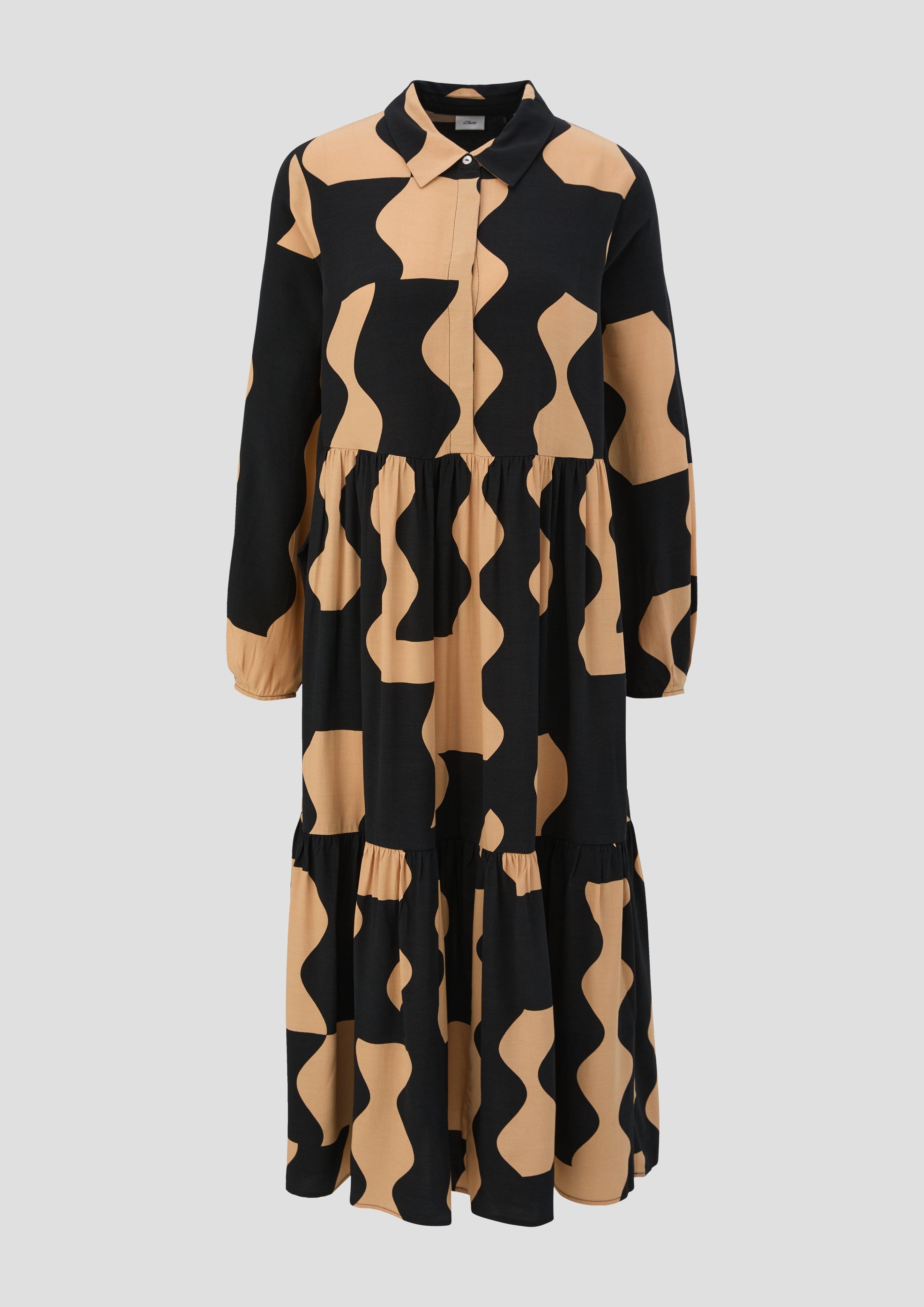 Hemdblusenkleid aus Viskose  2134631-99A4