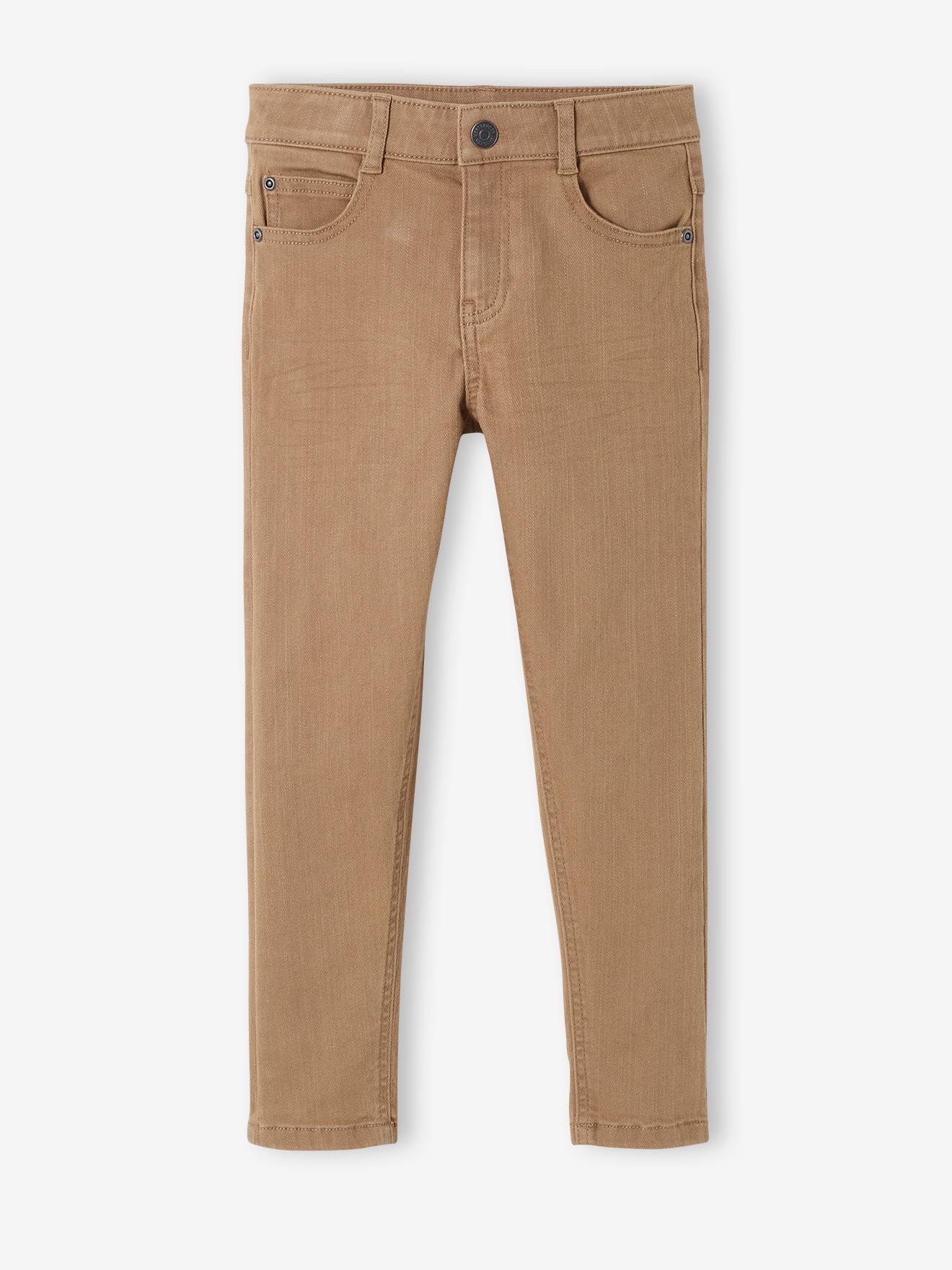 Pantalon slim MorphologiK LARGE garçon beige