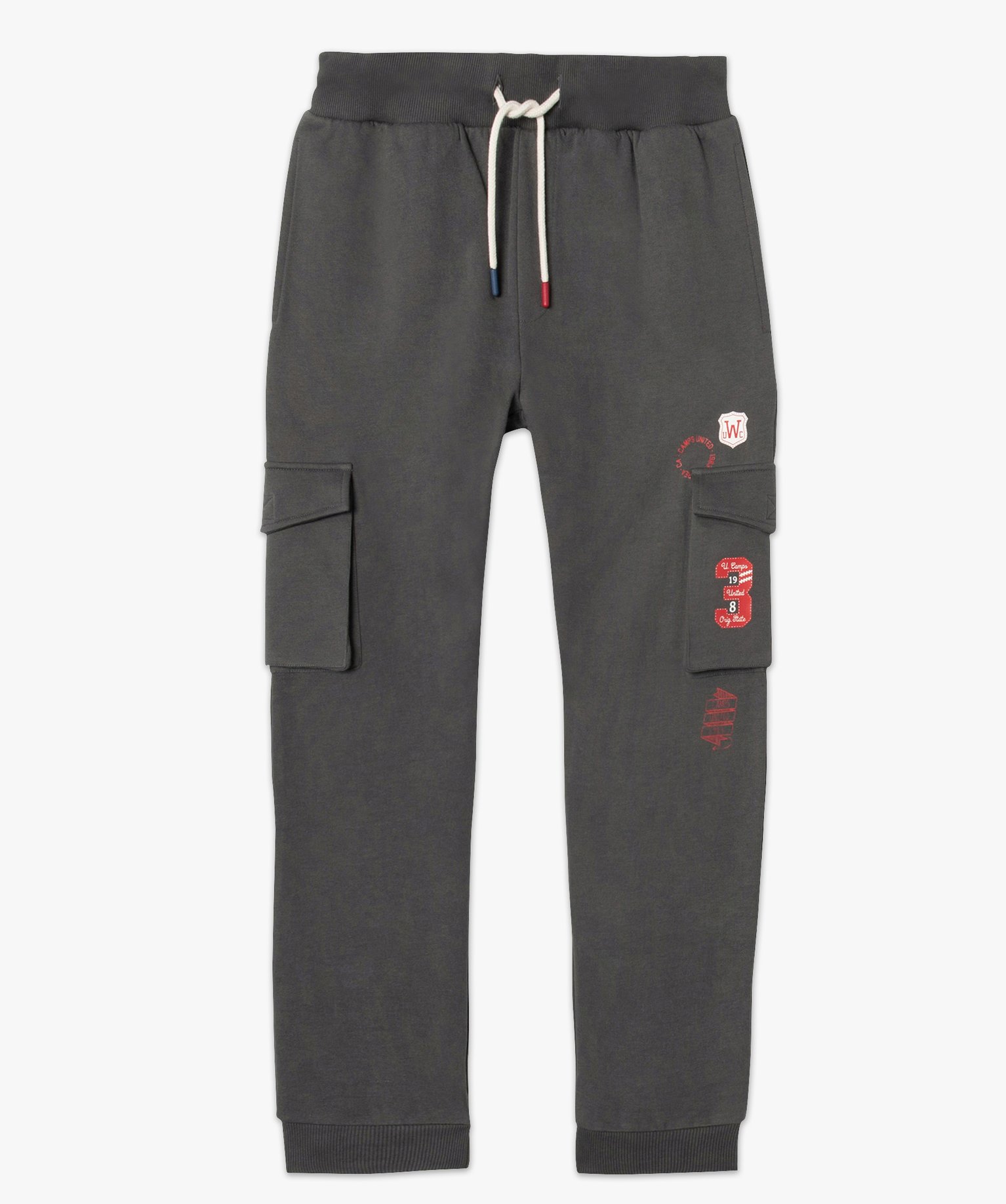 Pantalon de jogging homme avec poches à rabat – Camps United gris | GEMO