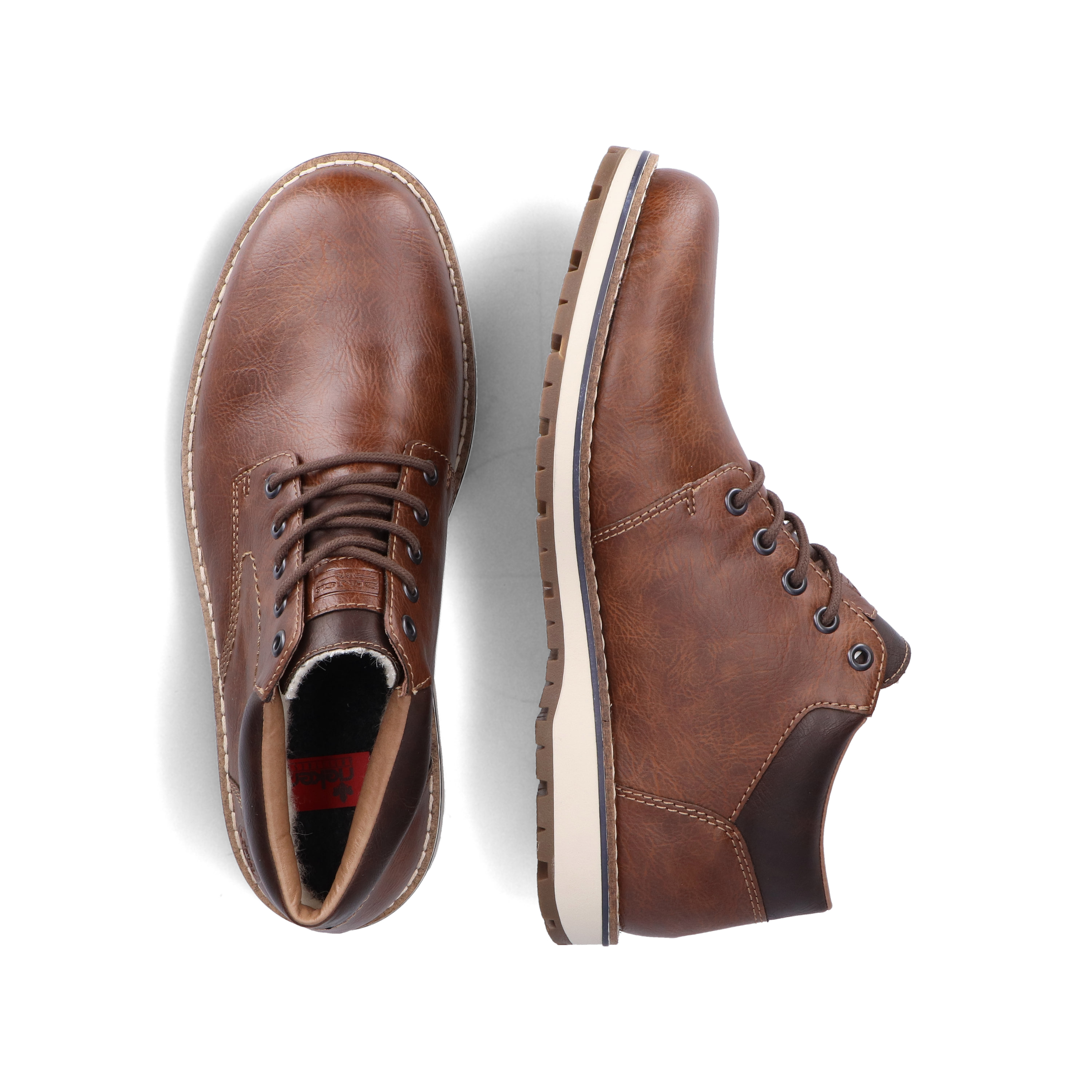 Rieker Herren Schnürschuhe karamellbraun
