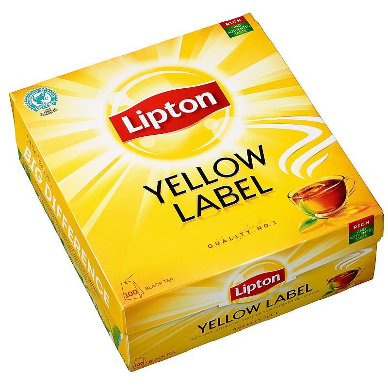 Lipton Yellow Label Tea 100 stk, Lipton