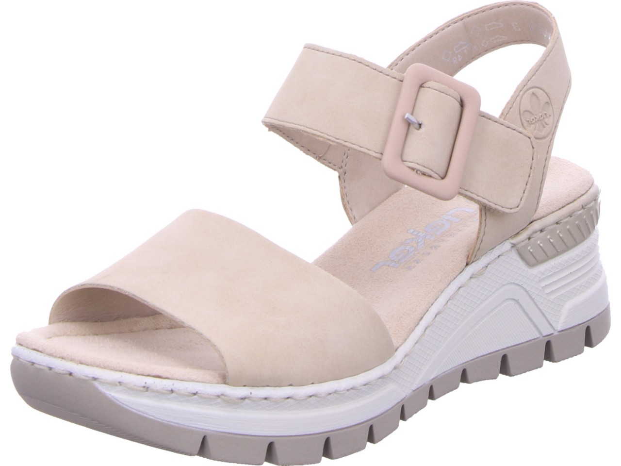 RIEKER Klassische Sandalen beige