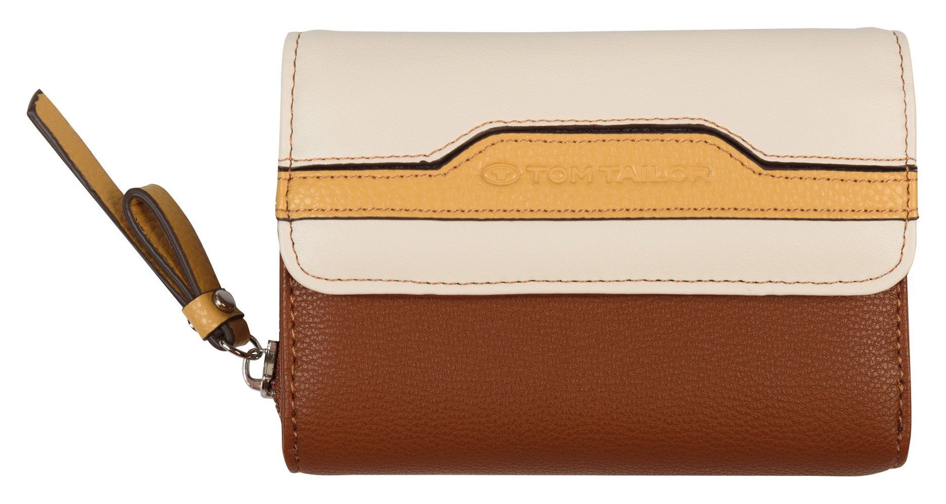 TOM TAILOR Geldbörse Medium flap wallet, im praktischem Format