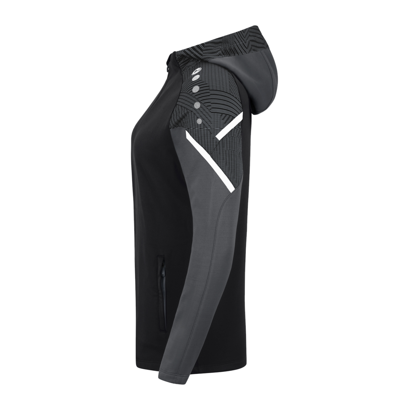 JAKO Performance Kapuzenjacke Damen Schwarz F804