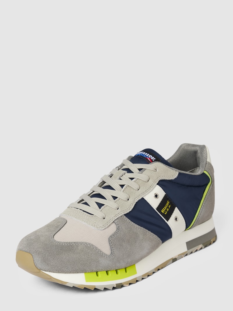 Sneaker mit Label-Details Modell 'QUEENS' in hellgrau
