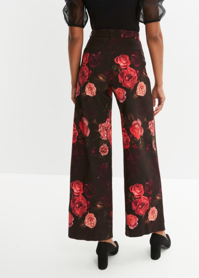 Weite Hose, High Waist