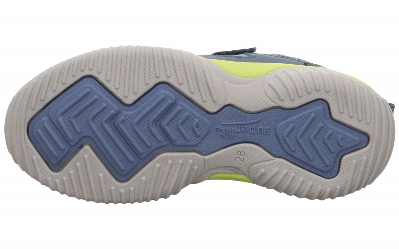 STORM - Blau/Hellgrün Sneaker low mit Klettverschluss