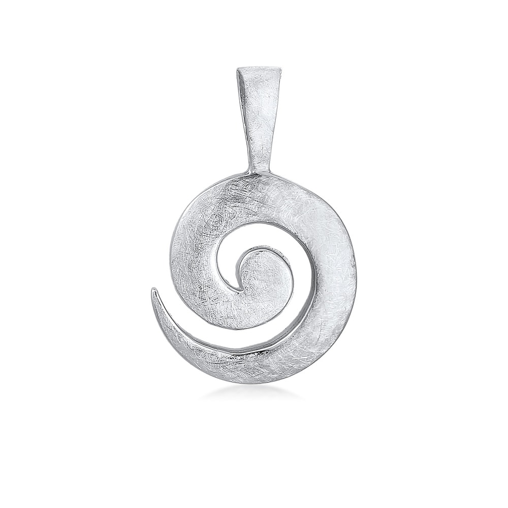 Nenalina Nenalina Pendentif Femmes Spirale Pendentif Mat en argent sterling 925 Pendentif