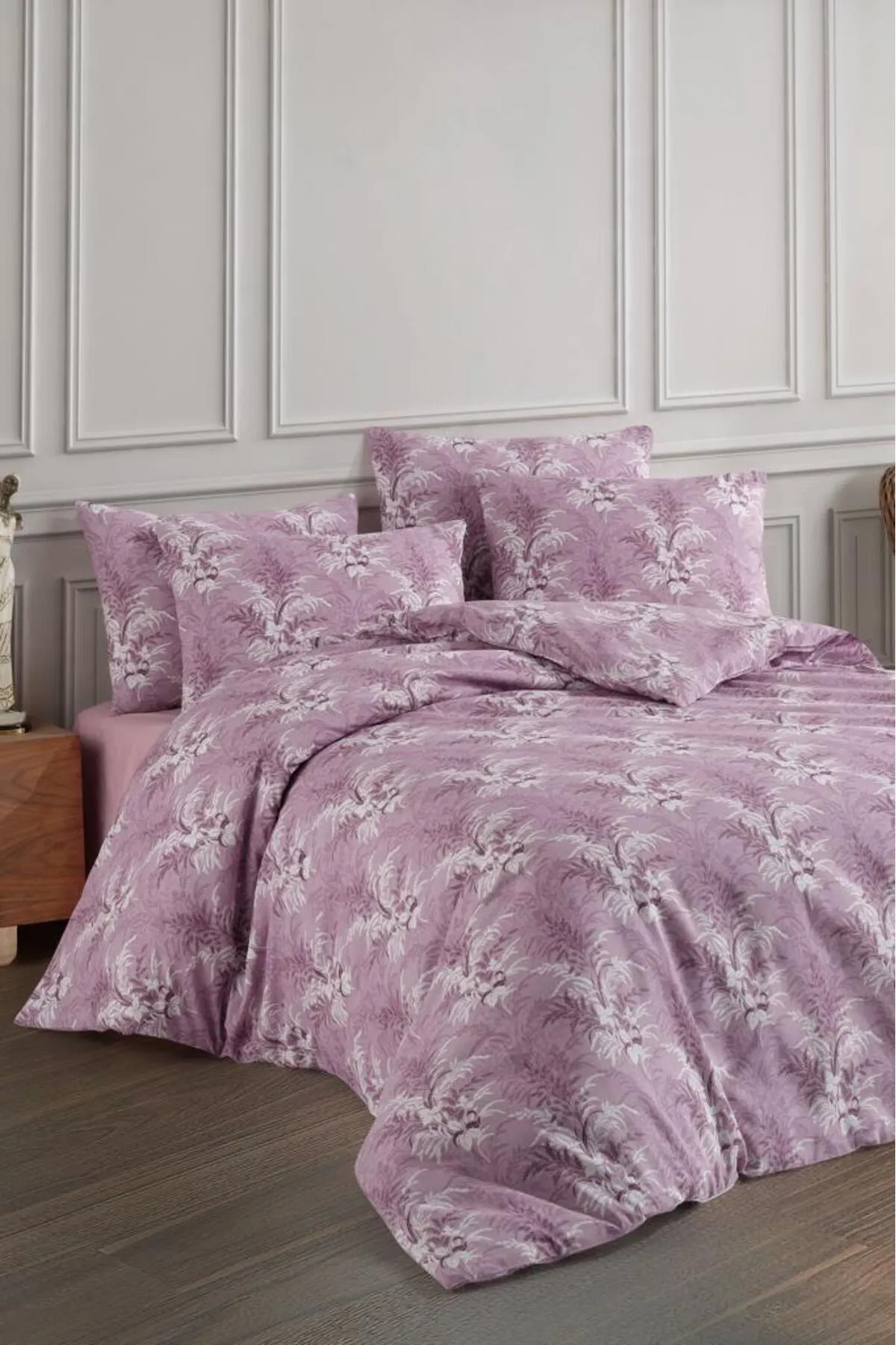 Çeyiz Diyarı  Diego Bettwäsche-Set für Doppelbett, Flieder