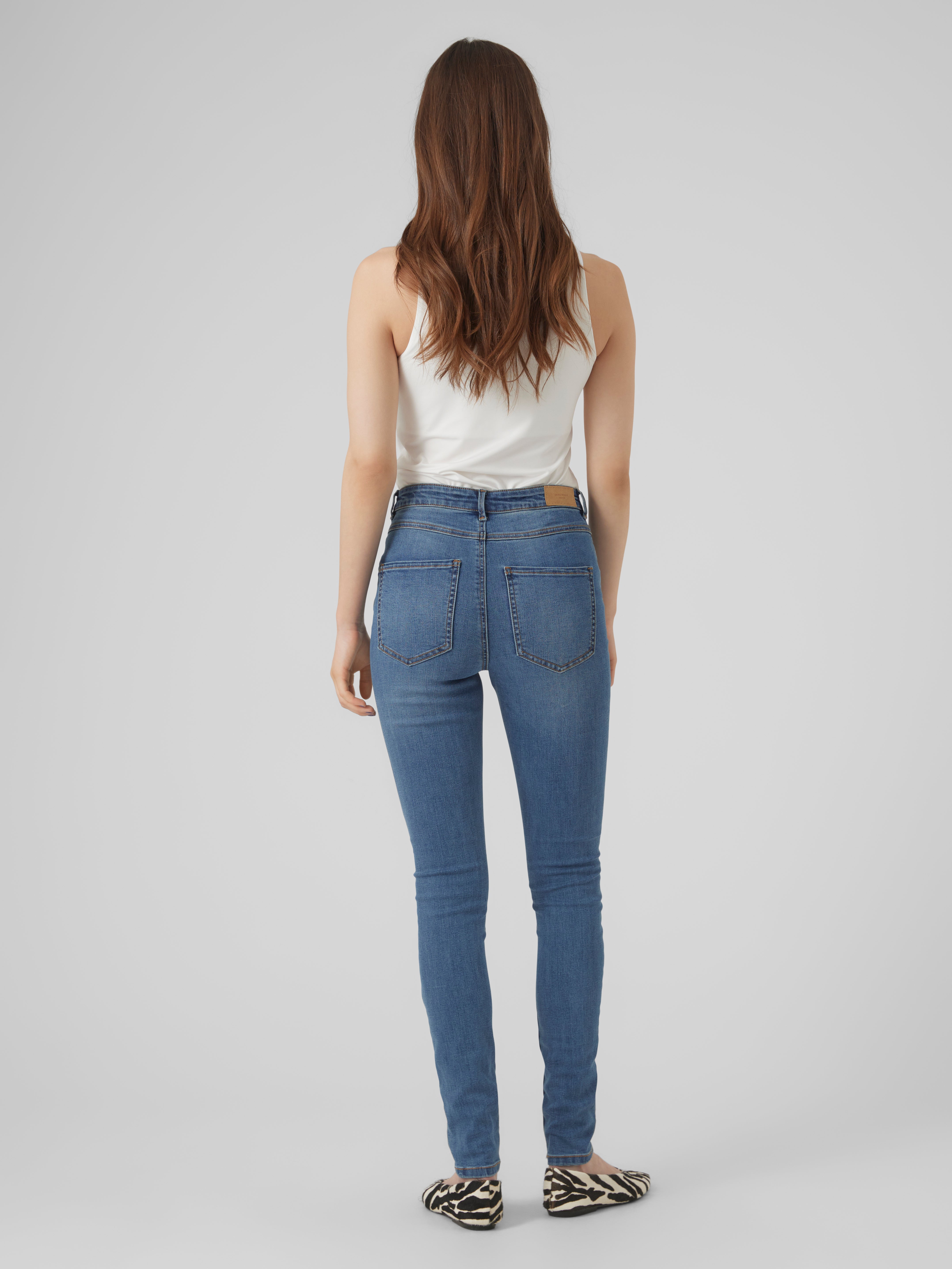 VMSOPHIA Hohe Taille Skinny Fit Jeans