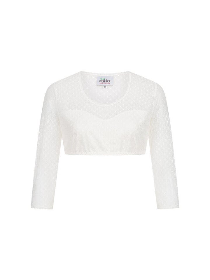 Nübler Dirndlbluse langarm Lisa in Creme günstig kaufen