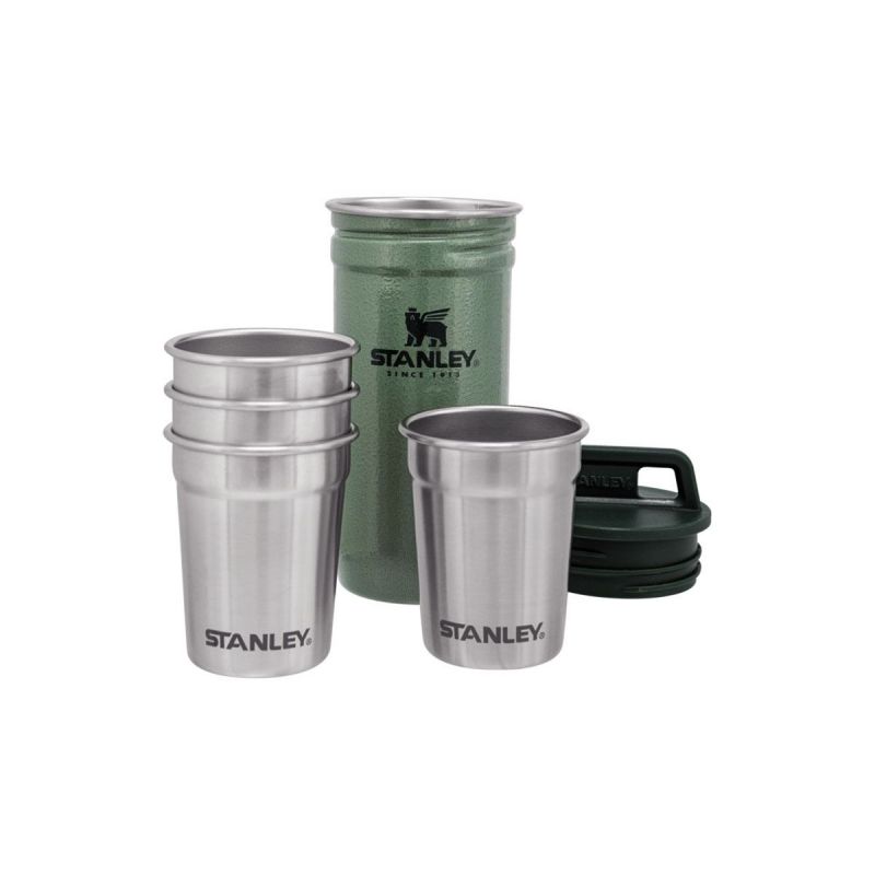 Brillenset Stanley, Adventure Nesting Shot Glass SET 5 pz Hammertone Green