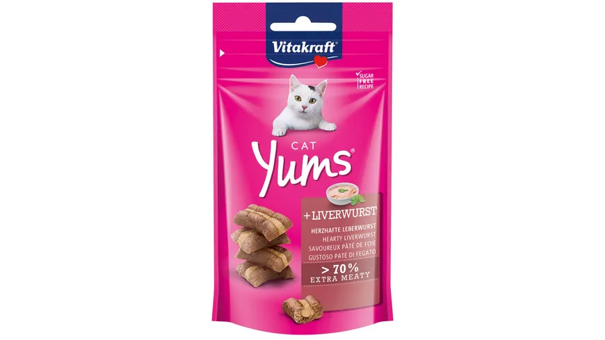 Vitakraft Katzensnack Cat Yums® + Leberwurst 40 g