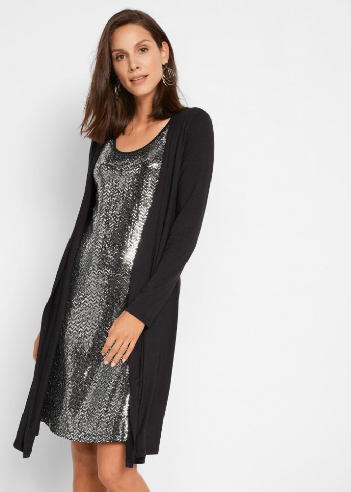Shirtkleid in Doppeloptik aus nachhaltiger Viskose