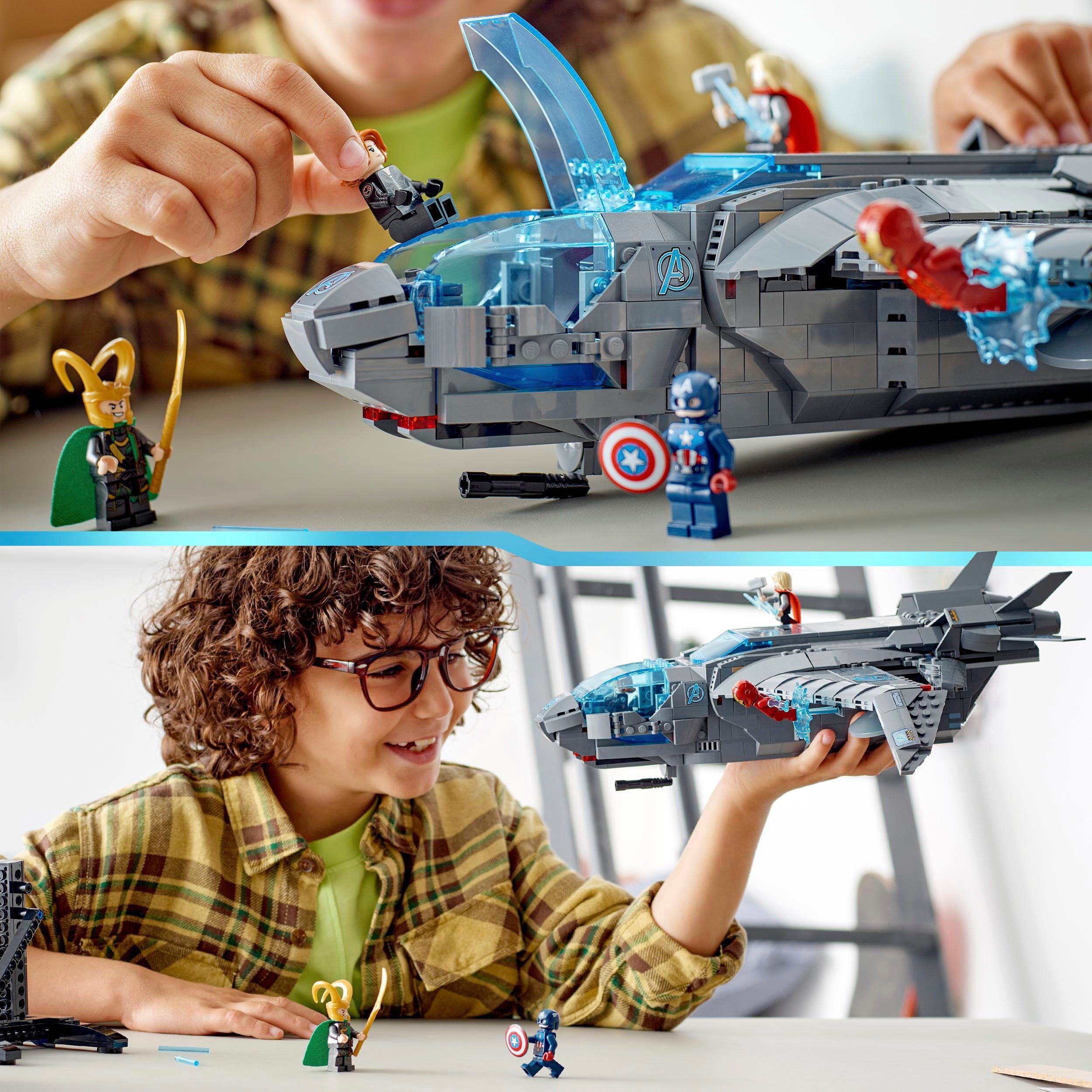 LEGO® Konstruktionsspielsteine Der Quinjet der Avengers (76248), LEGO® Marvel, (795 St), Made in Europe
