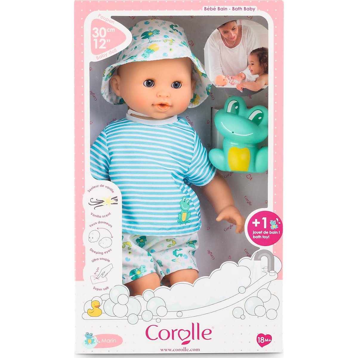 Puppe Badejunge Marin 30cm