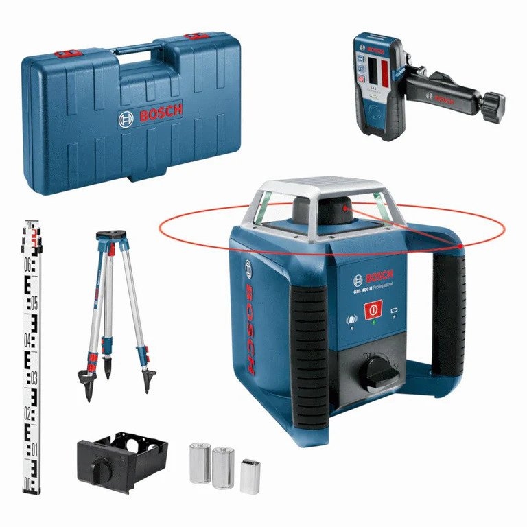 Rotační laser Bosch Blue 06159940JY GRL400H + stativ BT152 + pravítko GR2400