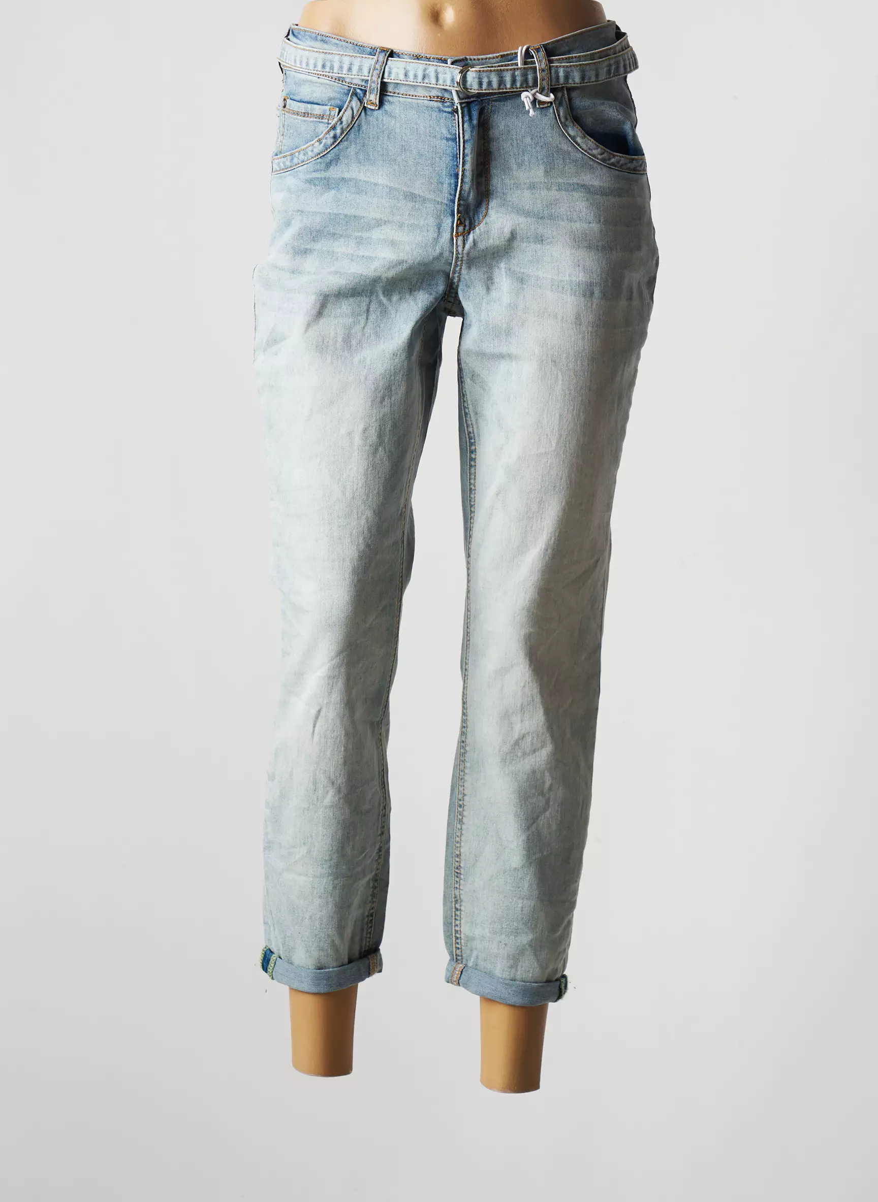 Broadway Jeans Boyfriend Femme couleur bleu