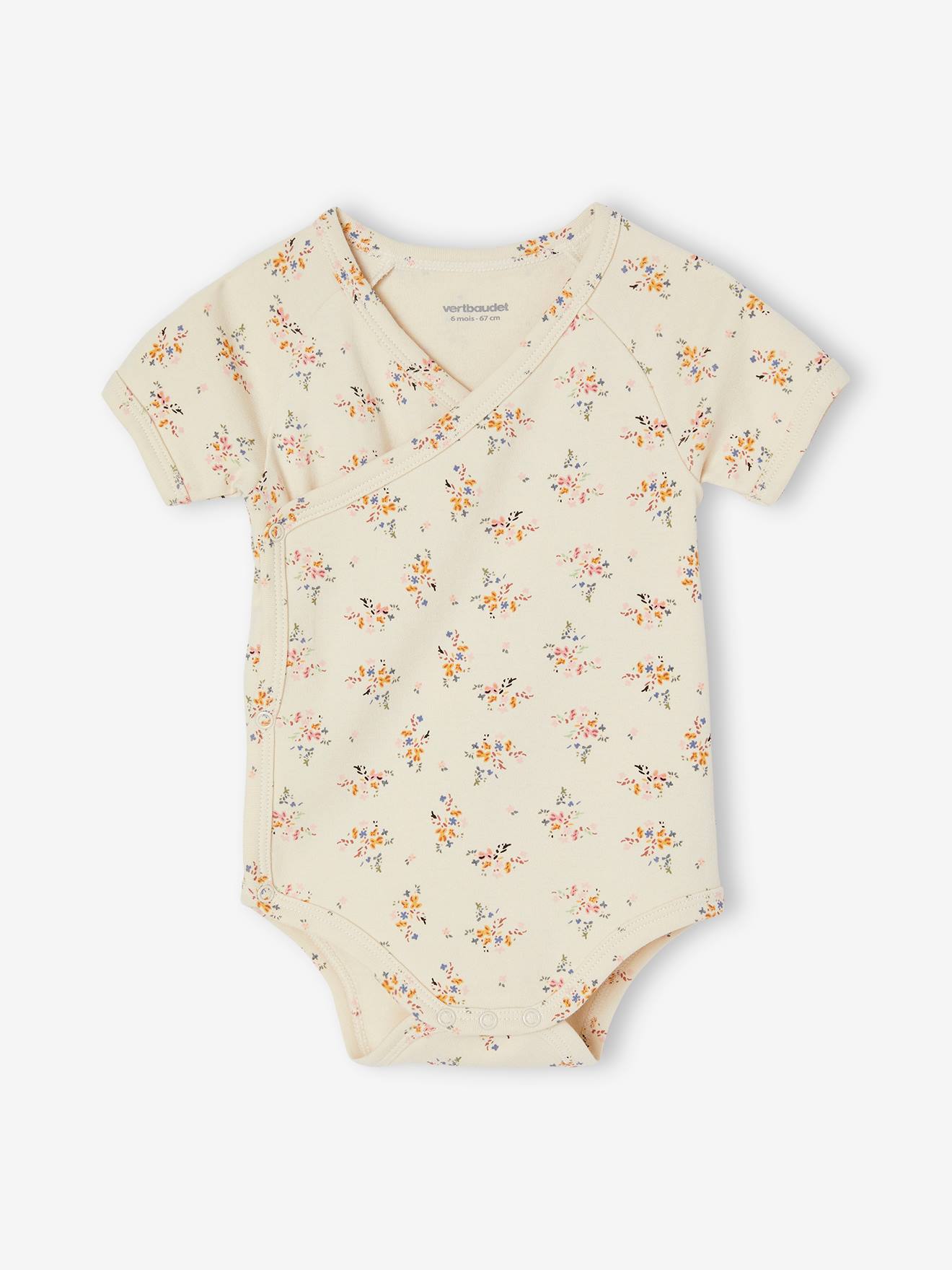 Vertbaudet 5er-Pack Baby Wickelbodys Oeko-Tex - hellrosa