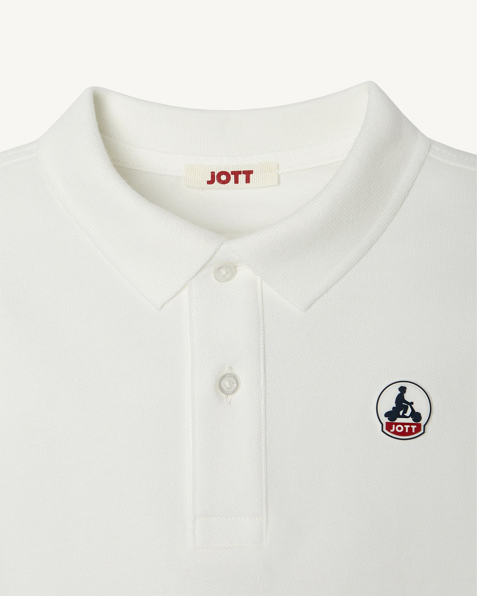 Polo enfant en coton biologique Blanc Salvador