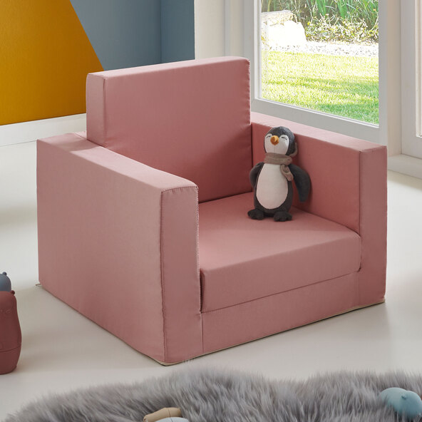 Kindersessel ausklappbar, rosa