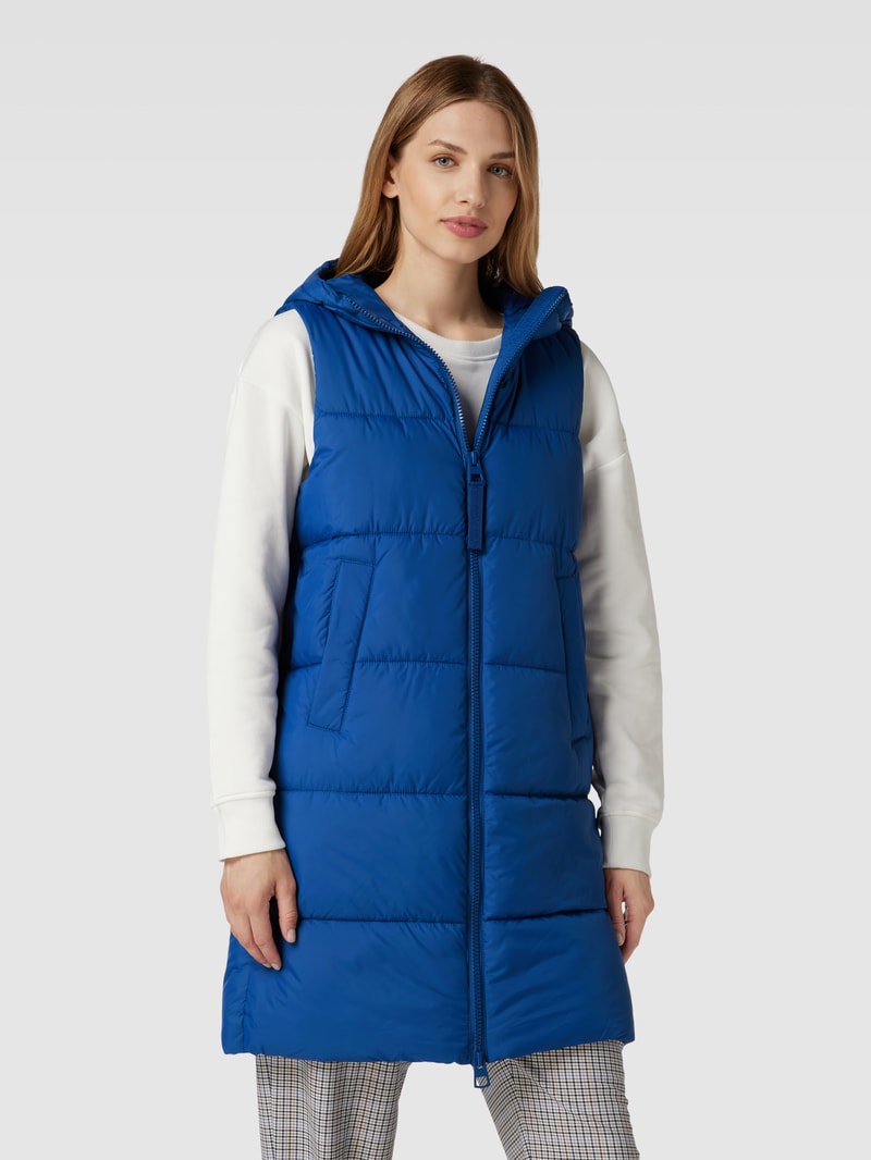 Weste mit Steppnähten Modell 'Puffer' in blau