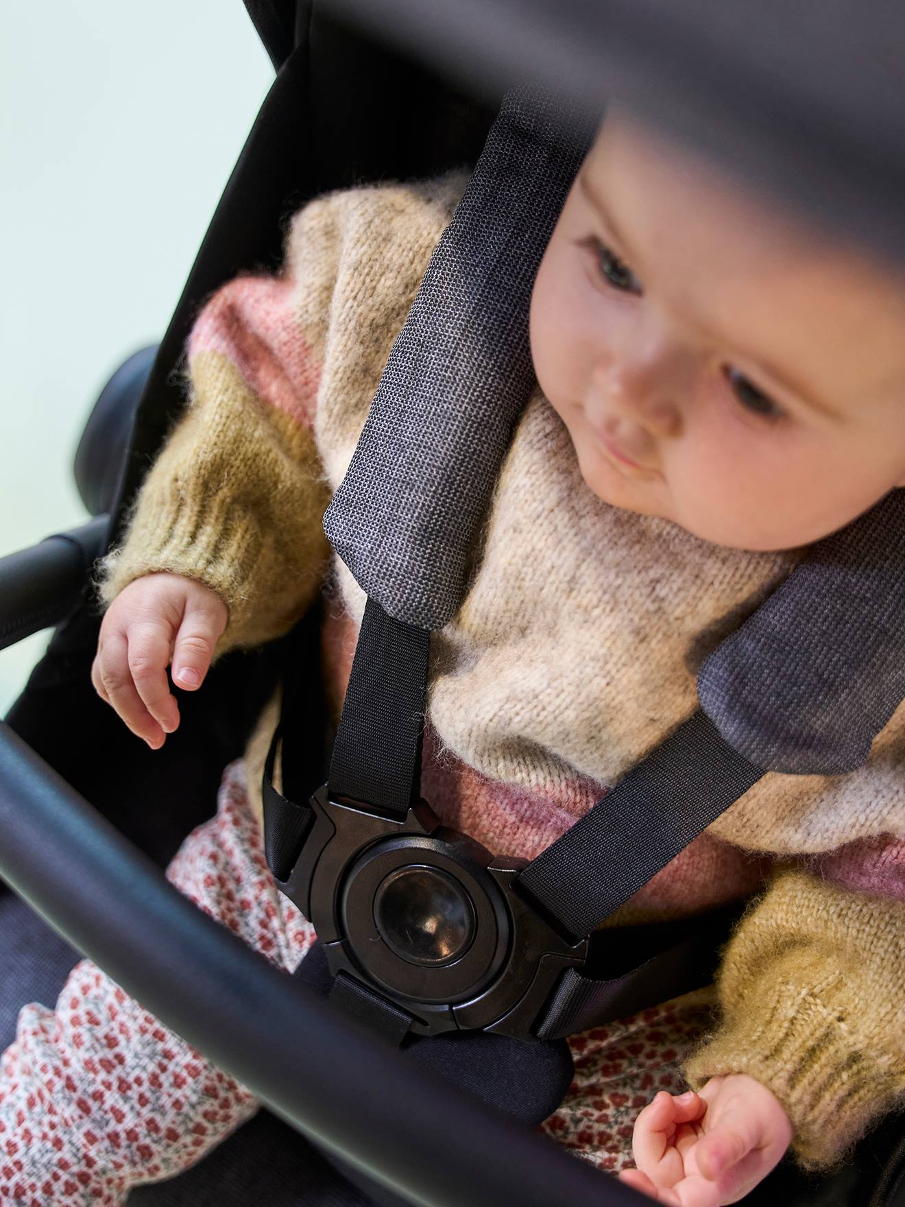 Vertbaudet Kombi-Kinderwagen AURIGA mit Babyschale & Babywanne - schiefergrau
