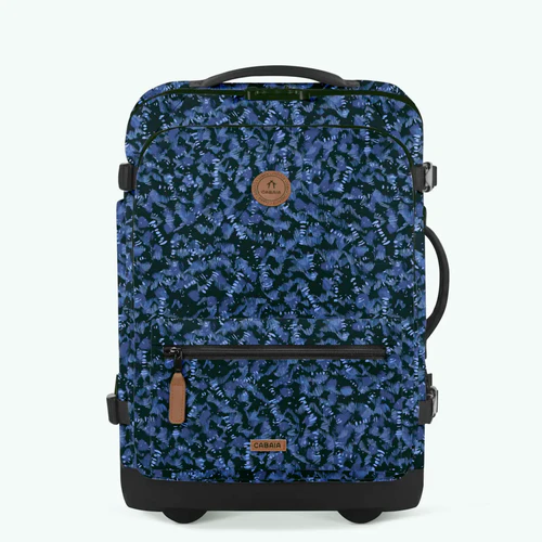 Small Askim blue 2-wheel soft suitcase