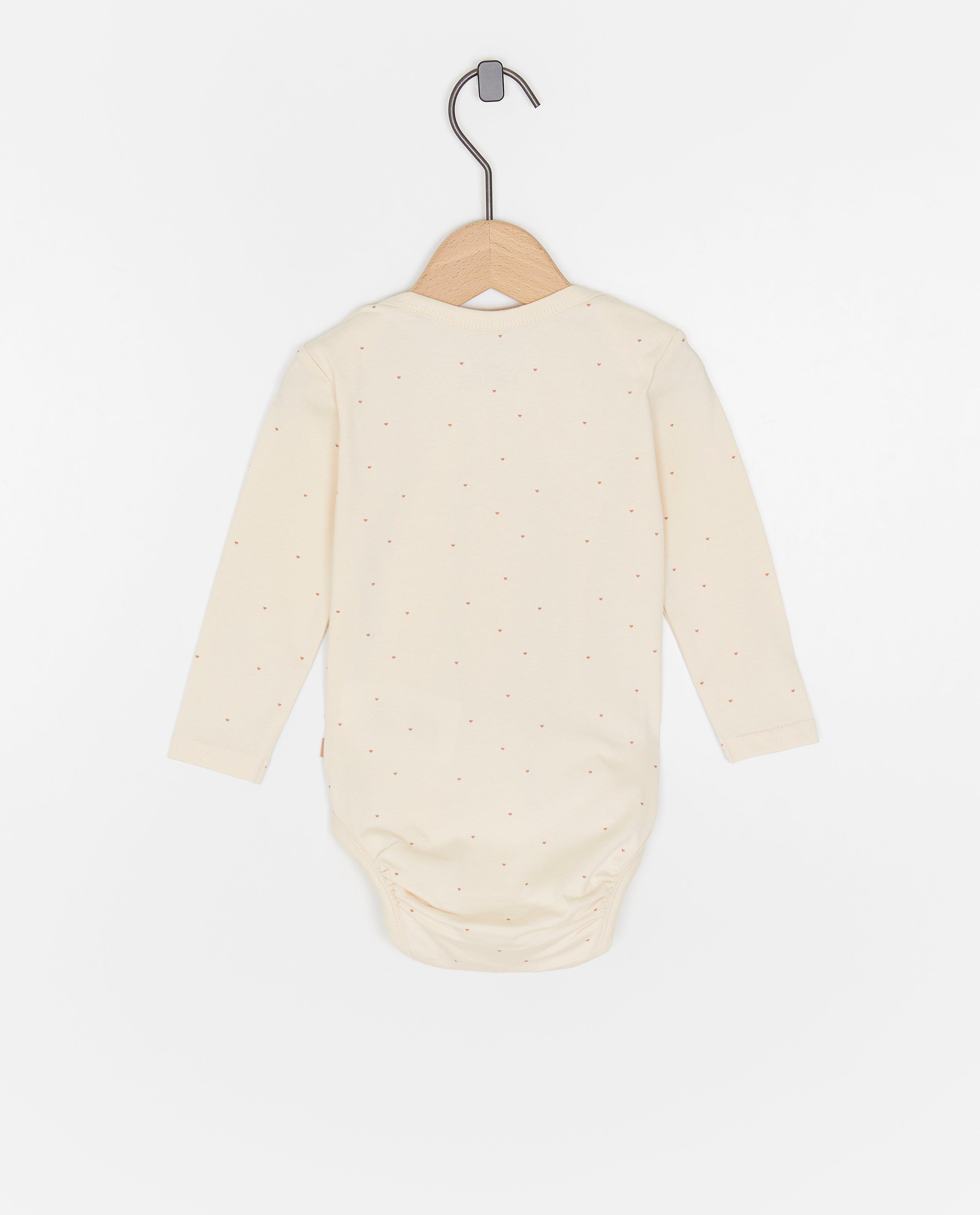 Salopetă tip plic Cuddles and Smiles din bumbac organic bej deschis