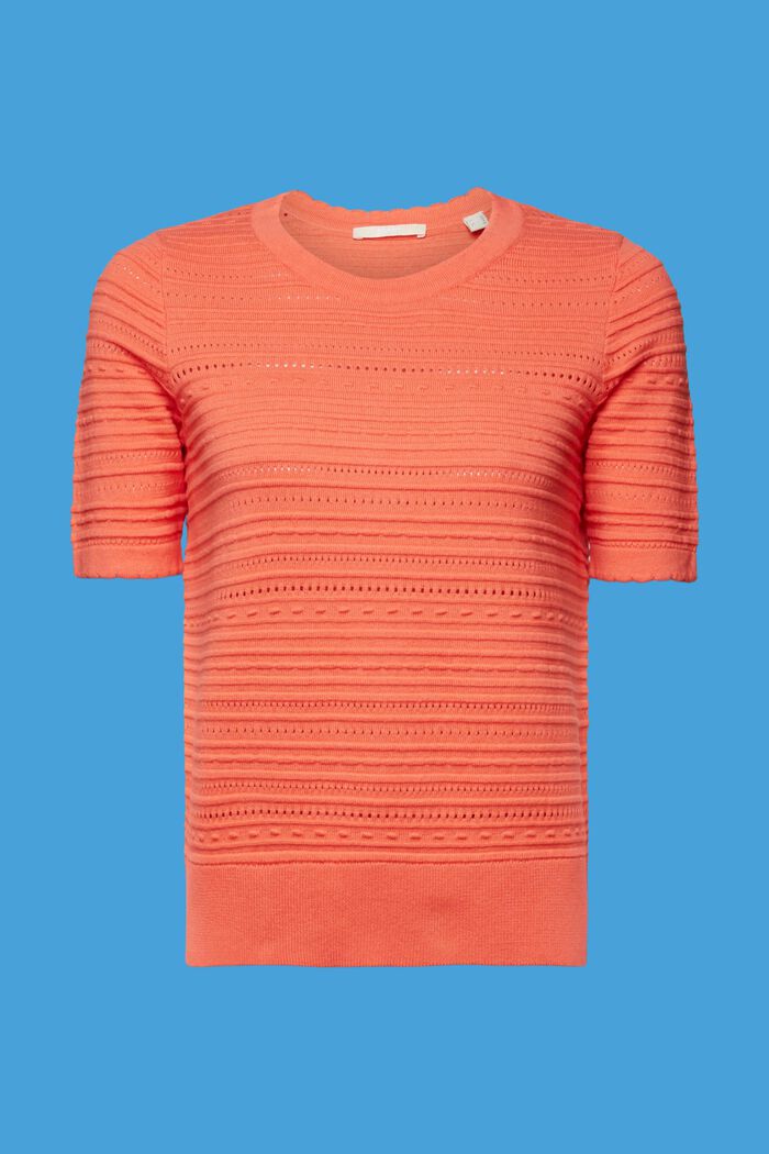 Kurzarmpullover, 100 % Baumwolle