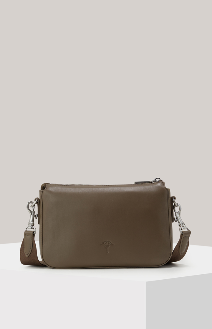 Leder-Schultertasche Sofisticato Jasmina in Braun