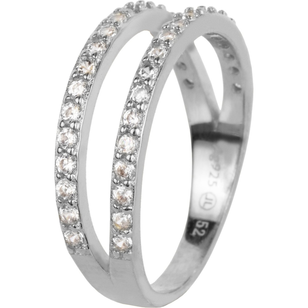 Jacques Lemans Bague pour femme 925 Argent argent Bague