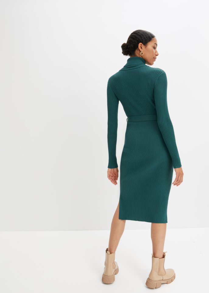 Ripp-Strickkleid