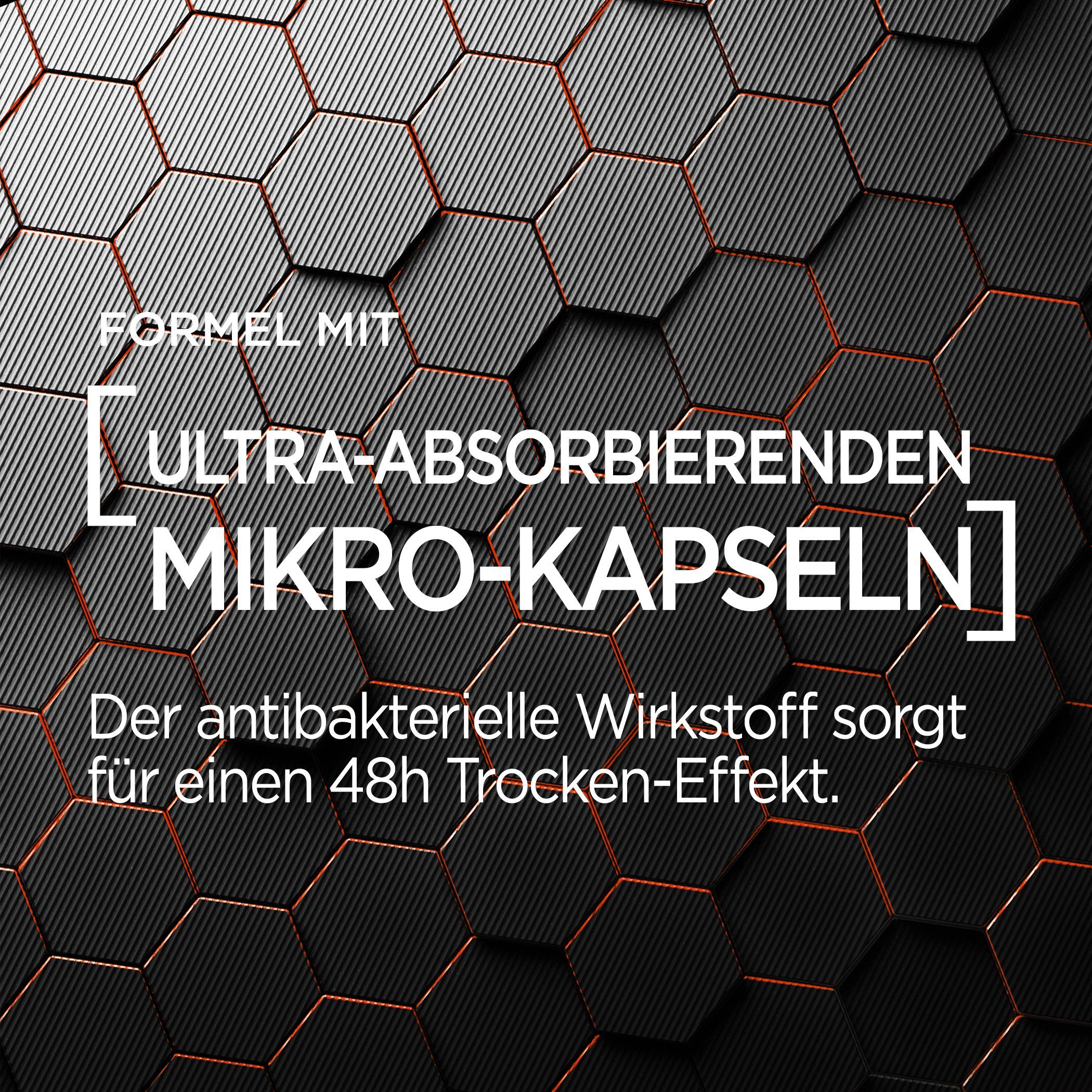 L'ORÉAL PARIS MEN EXPERT Deo-Spray Carbon Protect Anti-Transpirant, mit 48H Trockenschutz