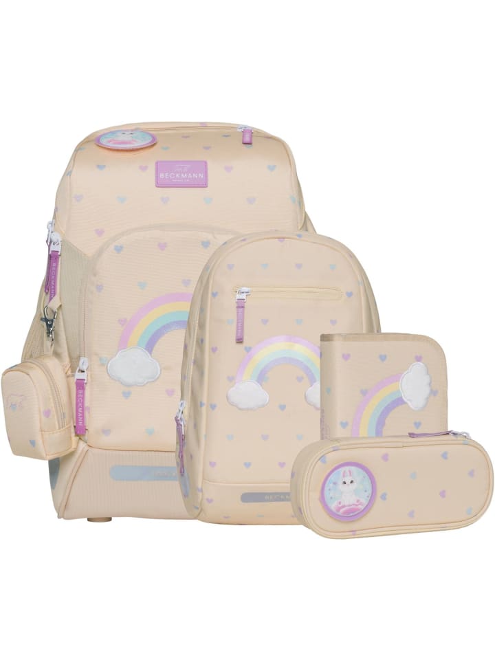 BECKMANN Beckmann Schulranzenset Active Air FLX - 6-Tlg. Set Yellow Heart günstig kaufen onesize