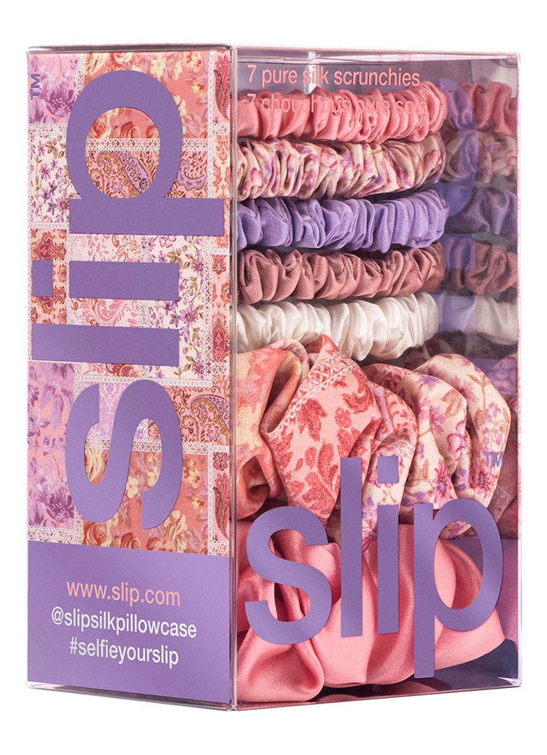 Ensemble de 7 chouchous en pure soie Slip -