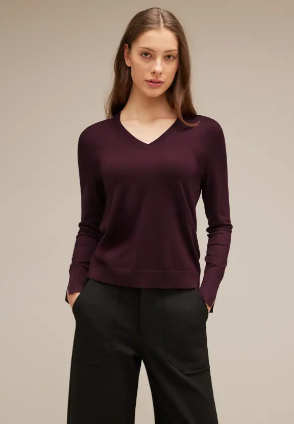 Street One Pullover mit V-Ausschnitt