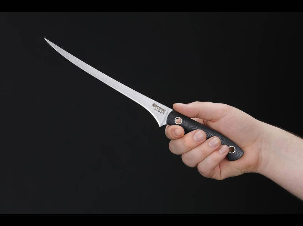 Saga Filetiermesser G10 Stonewash