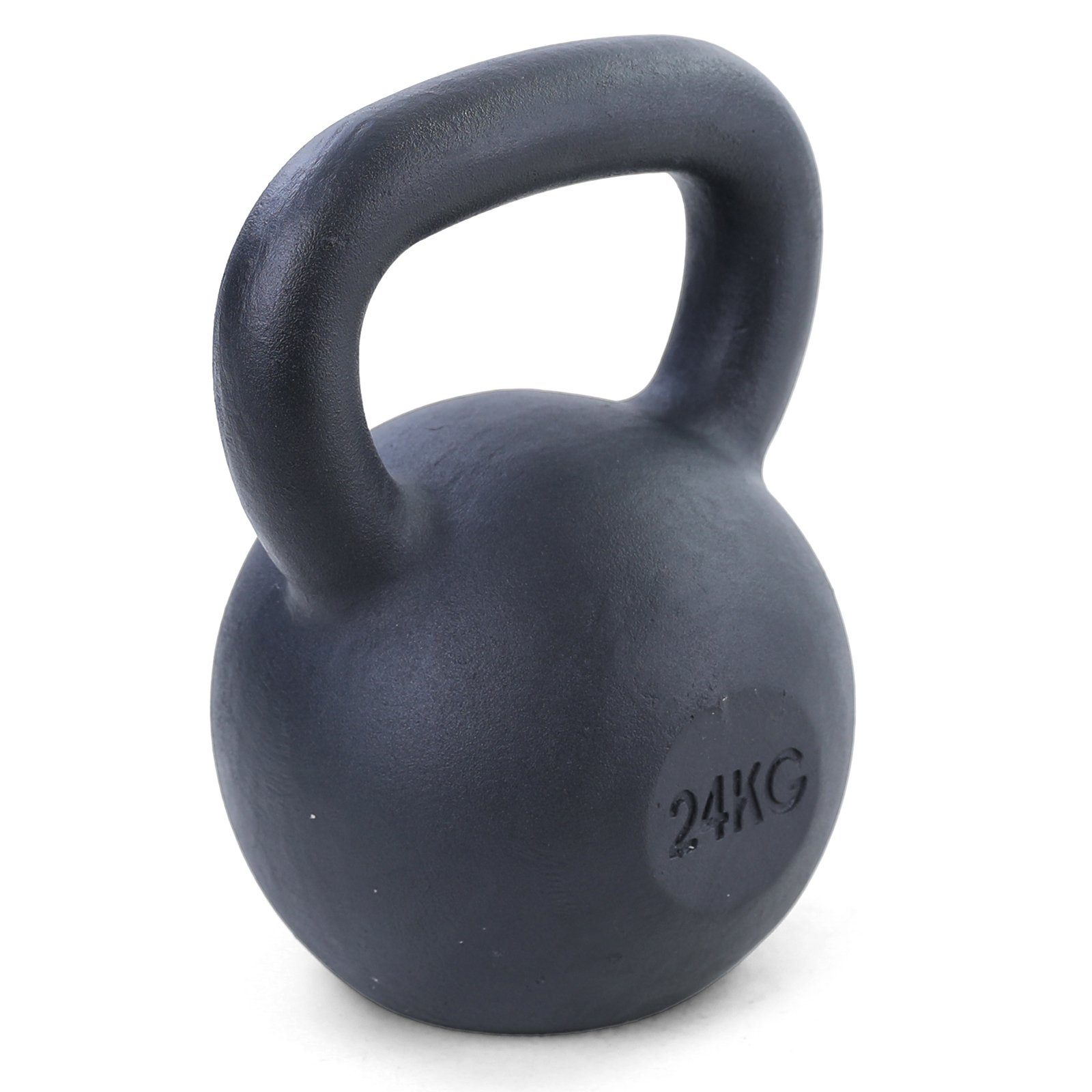 RAMROXX Kettlebell 24 kg Premium Gusseisen Kettlebell Kugelhantel Schwunghantel Schwarz, Sehr robuste Ausführung aus Gusseisen für den professionellen und langlebigen Einsatz
