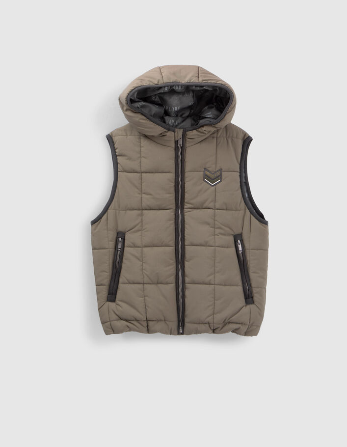 Bomber 3-en-1 camel et doudoune sans manches garçon