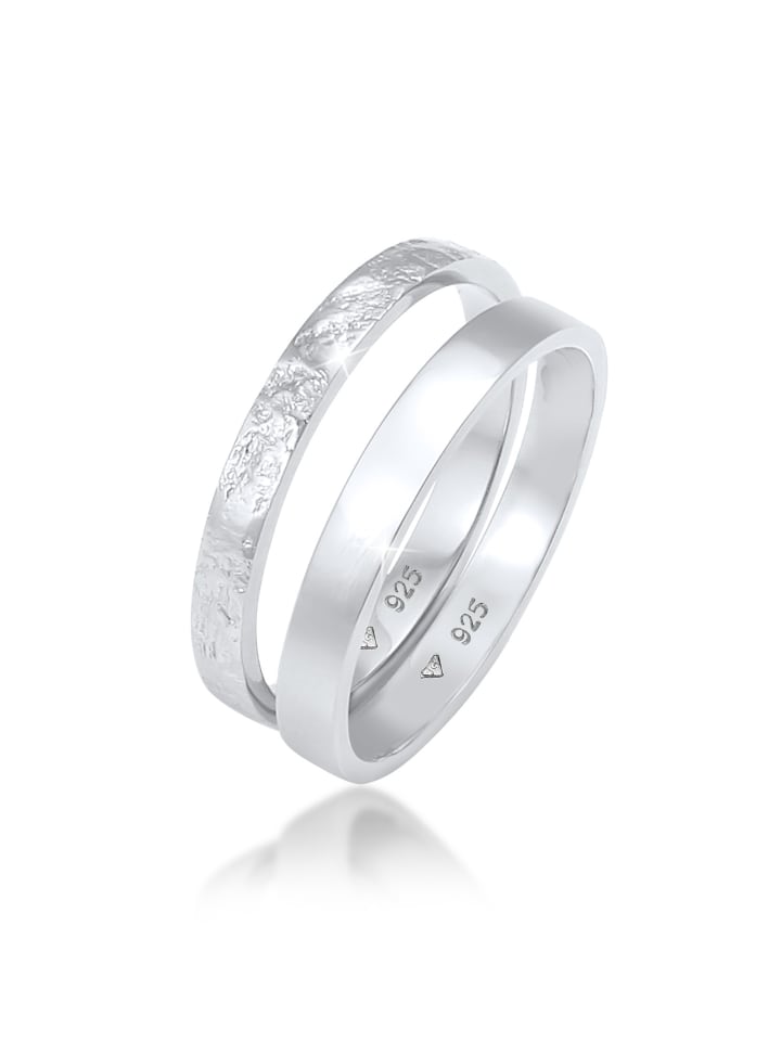 Elli Ring 925 Sterling Silber Ring Set in Silber günstig kaufen