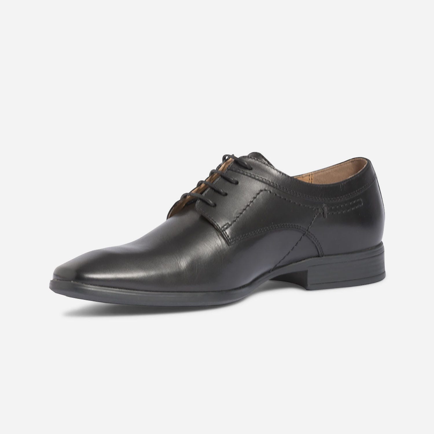 Derby noir en cuir