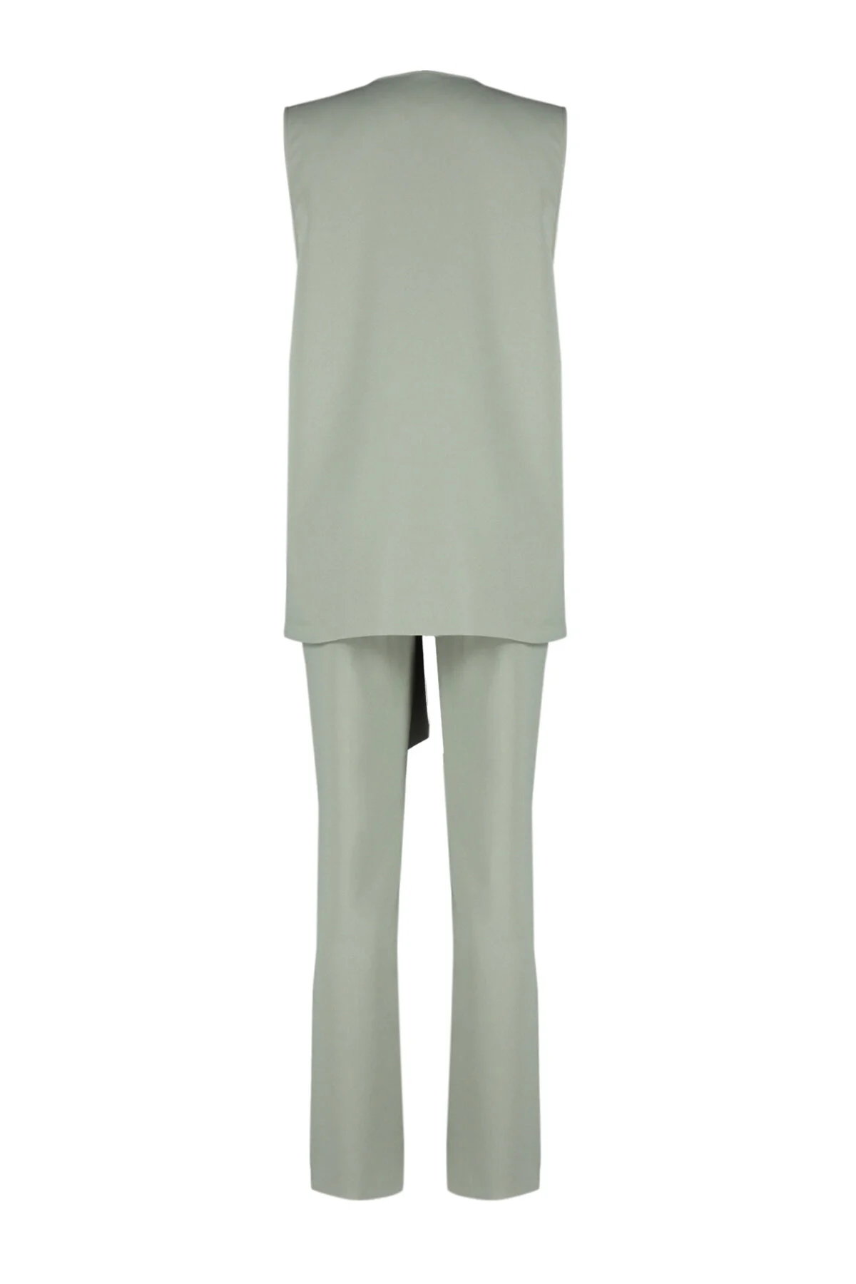 Trendyol Modest  Khaki-Accessoire, detailliertes Set aus Weste, Hose, Oberteil und Unterteil aus gewebtem Stoff TCTSS24US00035