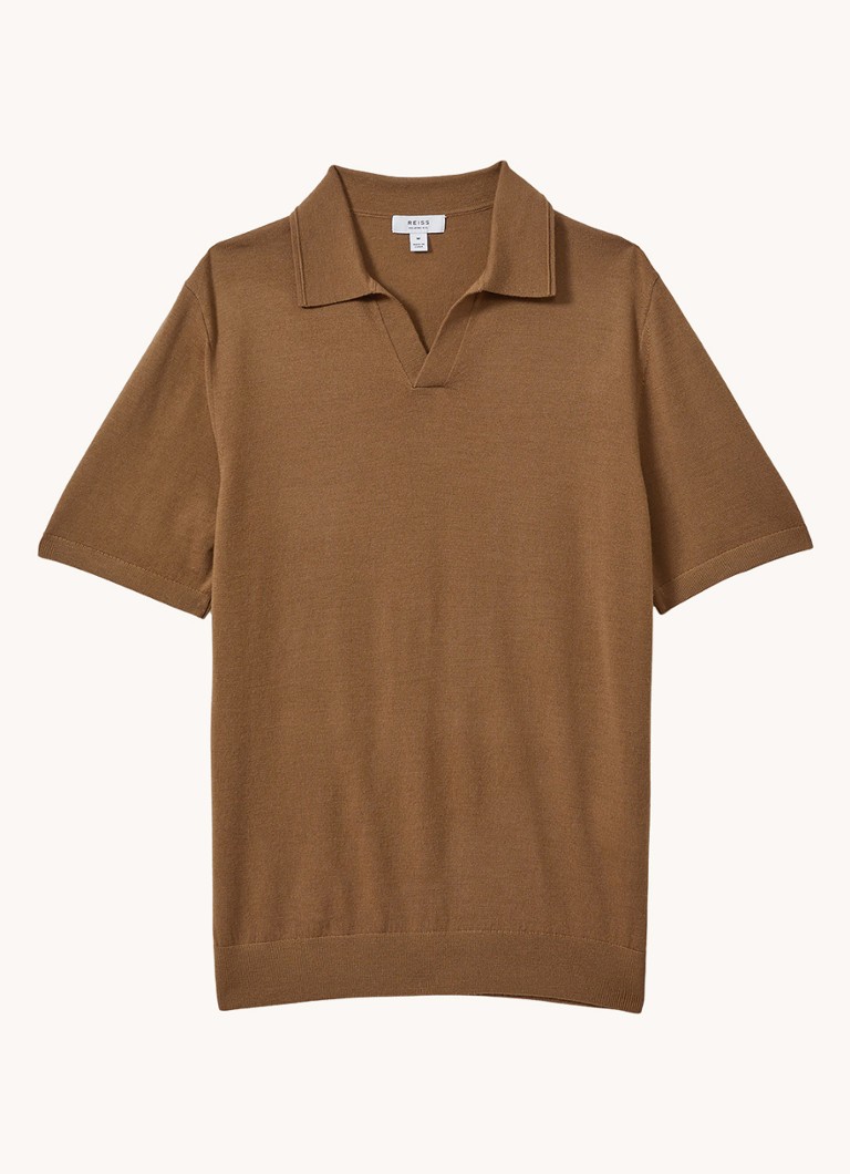 Tricou polo din lână Reiss Duchie slim fit